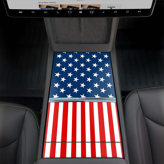 American Flag | Tesla Center Console Wrap Kit | Model Y 2026