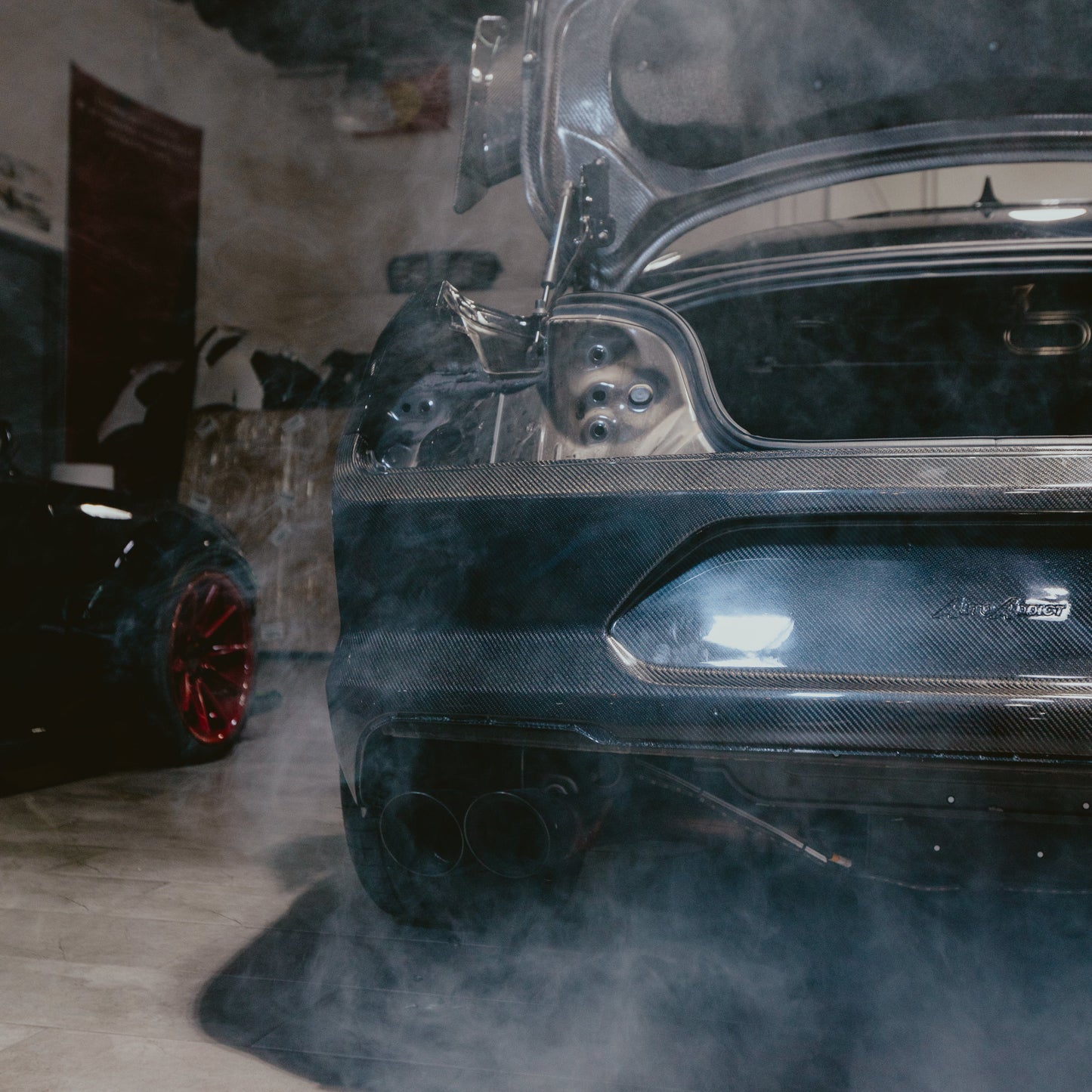 2018-2023 Ford Mustang GT500 Style Double Sided Full Carbon Fiber Track Package Rear Bumper Conversion