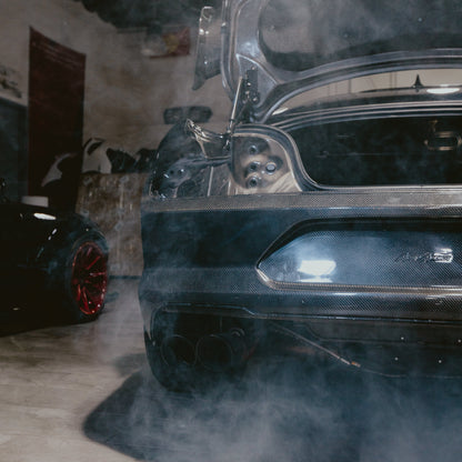 2018-2023 Ford Mustang GT500 Style Double Sided Full Carbon Fiber Track Package Rear Bumper Conversion