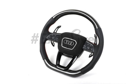 2016-2024  Audi Q3 / Q5 / Q7 / Q8 / SQ5 / SQ7  |   Custom Steering Wheel by Exclusive Steering for