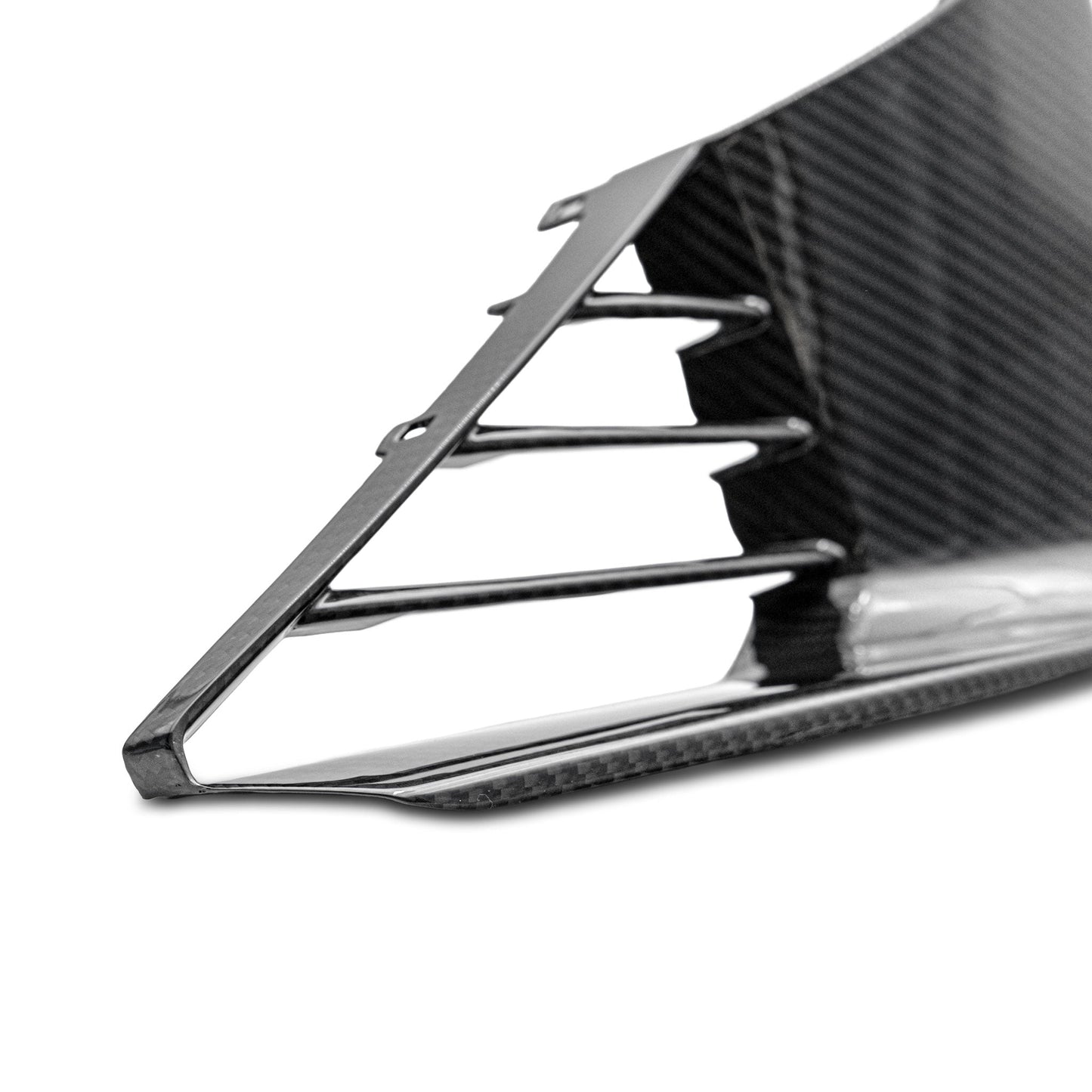 2025-2026 Cadillac CT5-V Blackwing Front Side Outer Grilles Pre Preg Gloss Carbon Fiber Pair