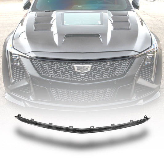 2025-2026 Cadillac CT5-V Blackwing Upper Grille Trim Pre Preg Gloss Carbon Fiber Replacement