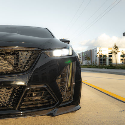 2022-2025 Cadillac CT5-V Blackwing Gloss Carbon Fiber Front Chin Splitter