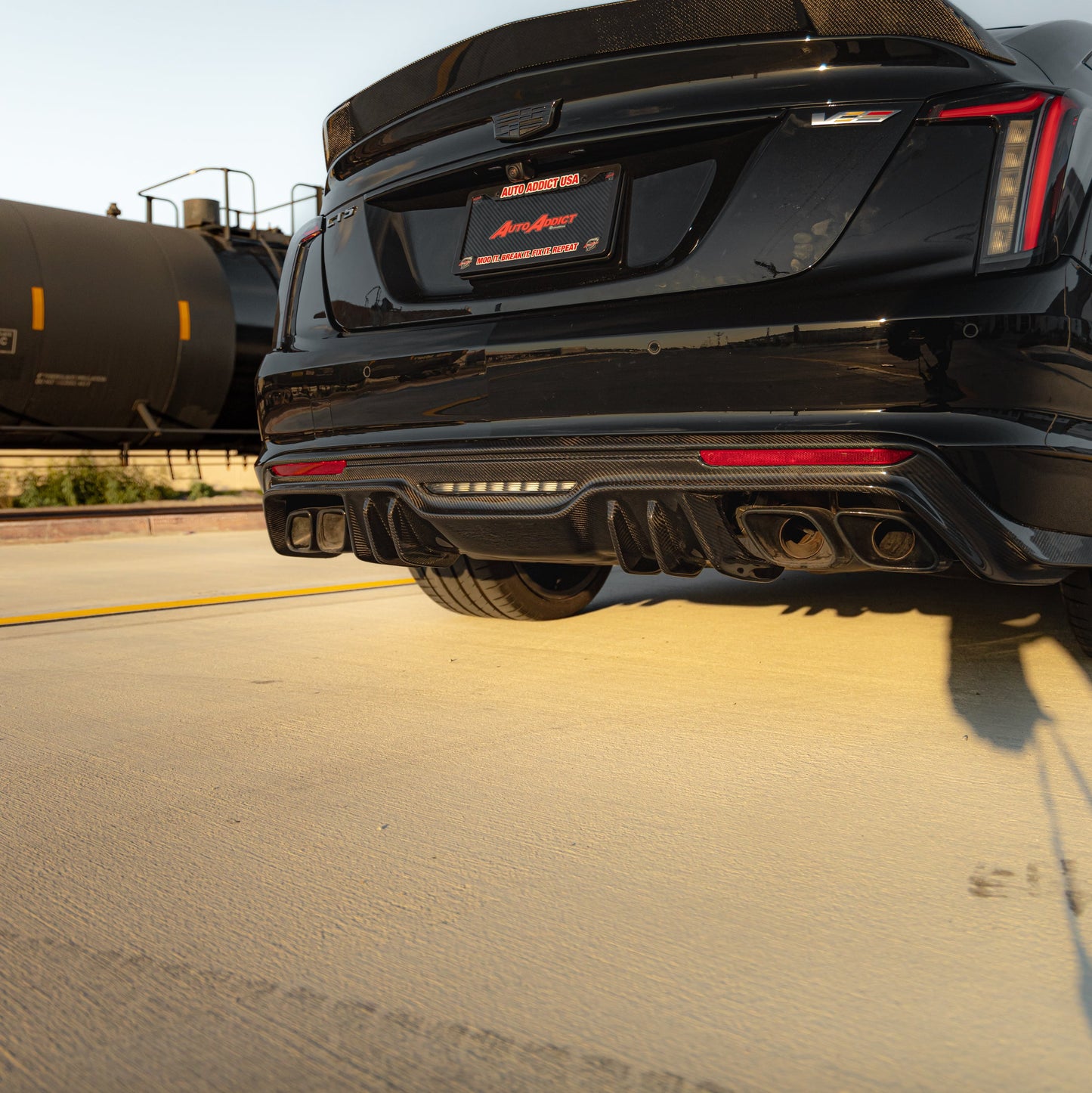 2022-2025 Cadillac CT5-V Blackwing Type-ST Carbon Fiber Rear Diffuser