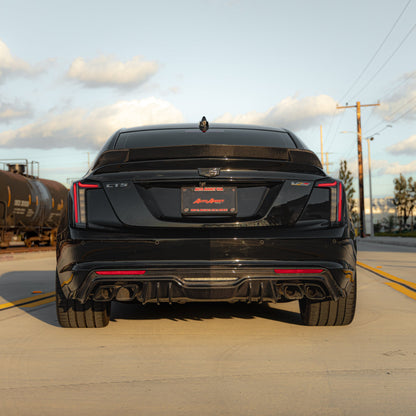 2022-2025 Cadillac CT5-V Blackwing Type-ST Gloss Carbon Fiber Rear Spoiler