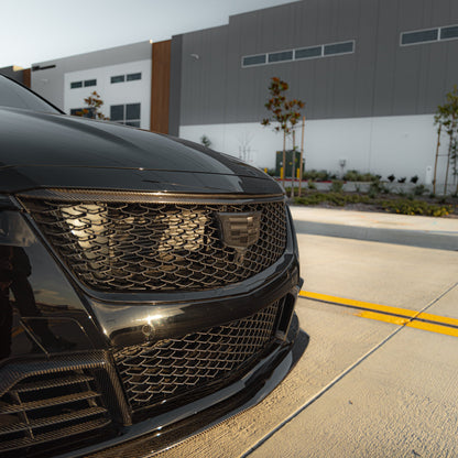 2022-2024 Cadillac CT5-V Blackwing Carbon Fiber Upper Grille Trim Replacement