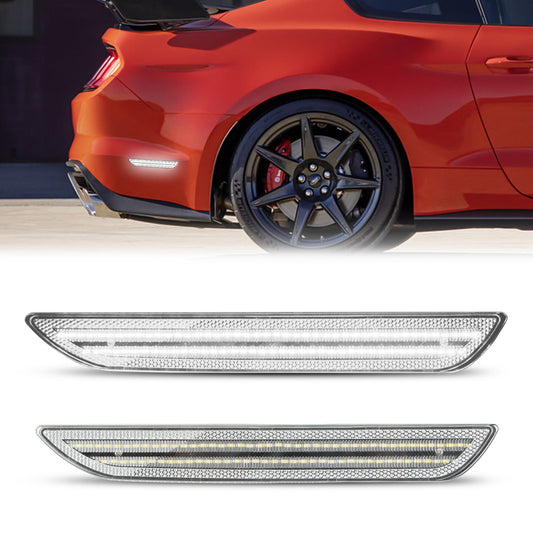 2015-2023 Mustang S550 Clear White LED Side Marker