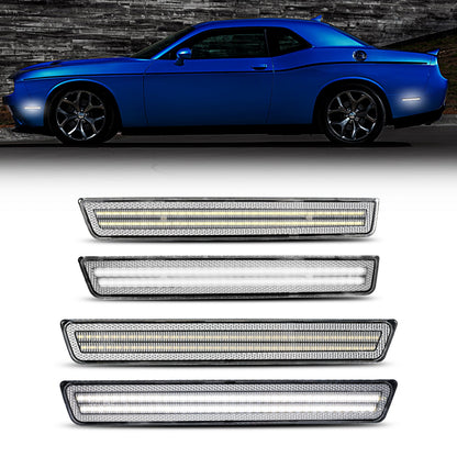 2015-2024 Dodge Challenger Clear White LED Side Markers
