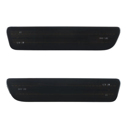 2005-2009 Ford Mustang Smoke Lens White Dynamic Animation LED Side Markers