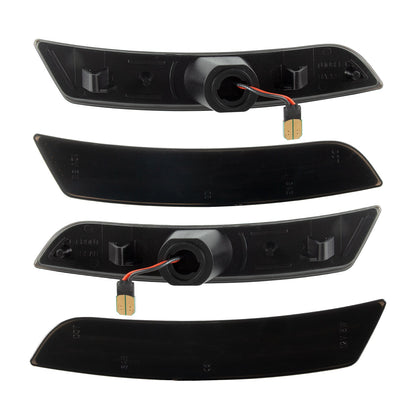 2016-2025 Camaro Smoke Lens White Dynamic Animation LED Side Markers Set