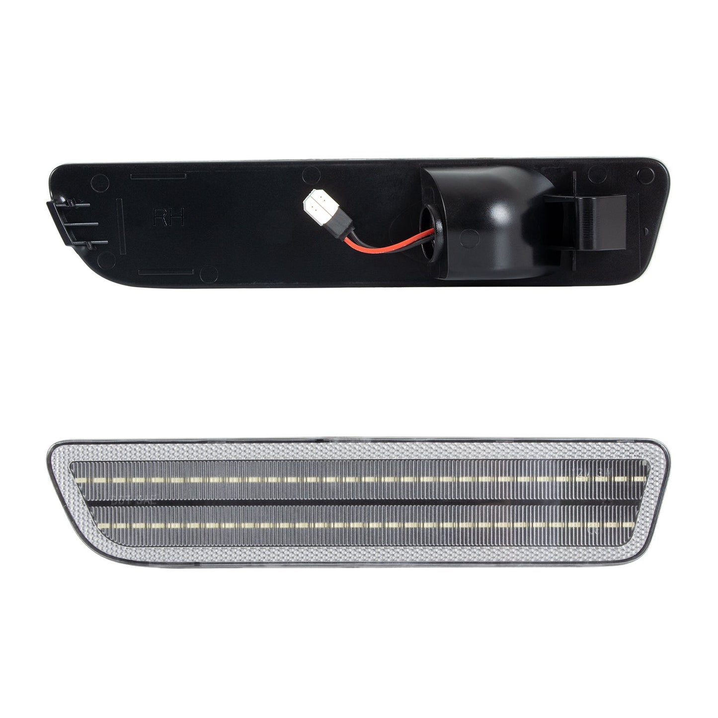 2005-2009 Ford Mustang Clear Lens White Dynamic Animation LED Side Markers