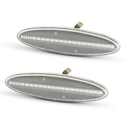 1997-2004 Corvette C5 Rear Bumper Clear Lens Red LED Side Markers