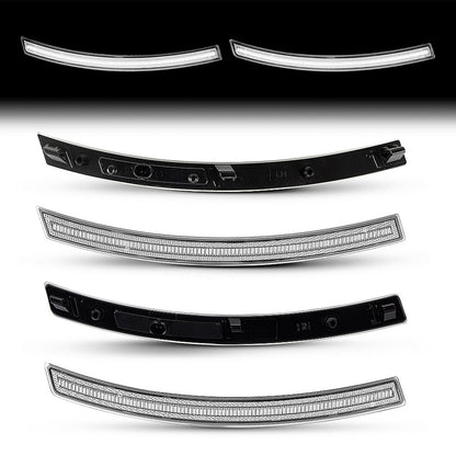 2014-2019 Corvette C7 Clear Lens White Dynamic Animation LED Side Markers Set