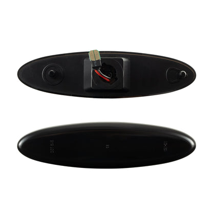 1997-2004 Corvette C5 Rear Bumper Smoke Lens White Dynamic Animation LED Side Markers
