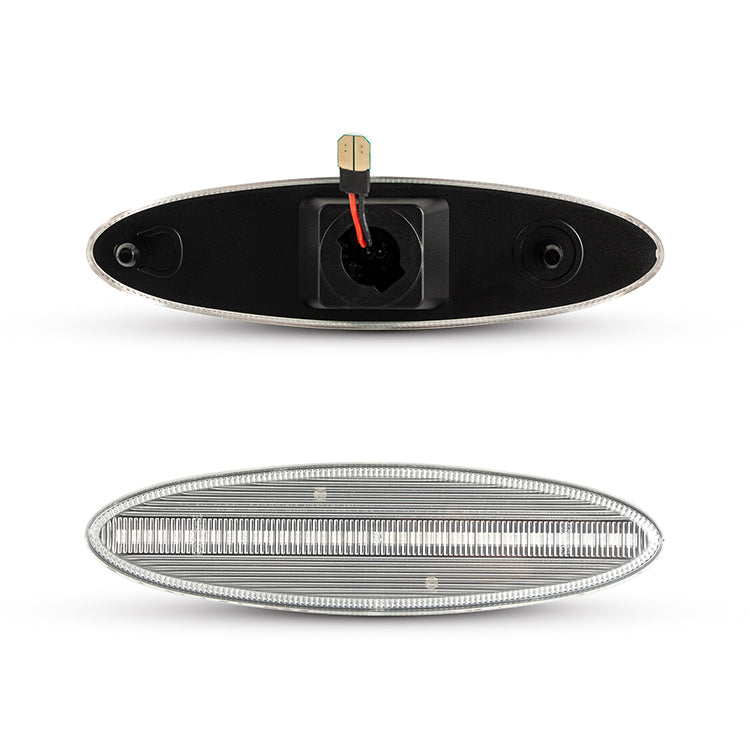 1997-2004 Corvette C5 Rear Bumper Clear Lens Red LED Side Markers