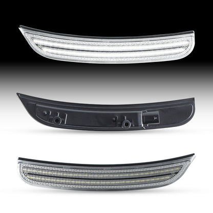 2015–2024 Dodge Charger Clear White LED Side Markers Set