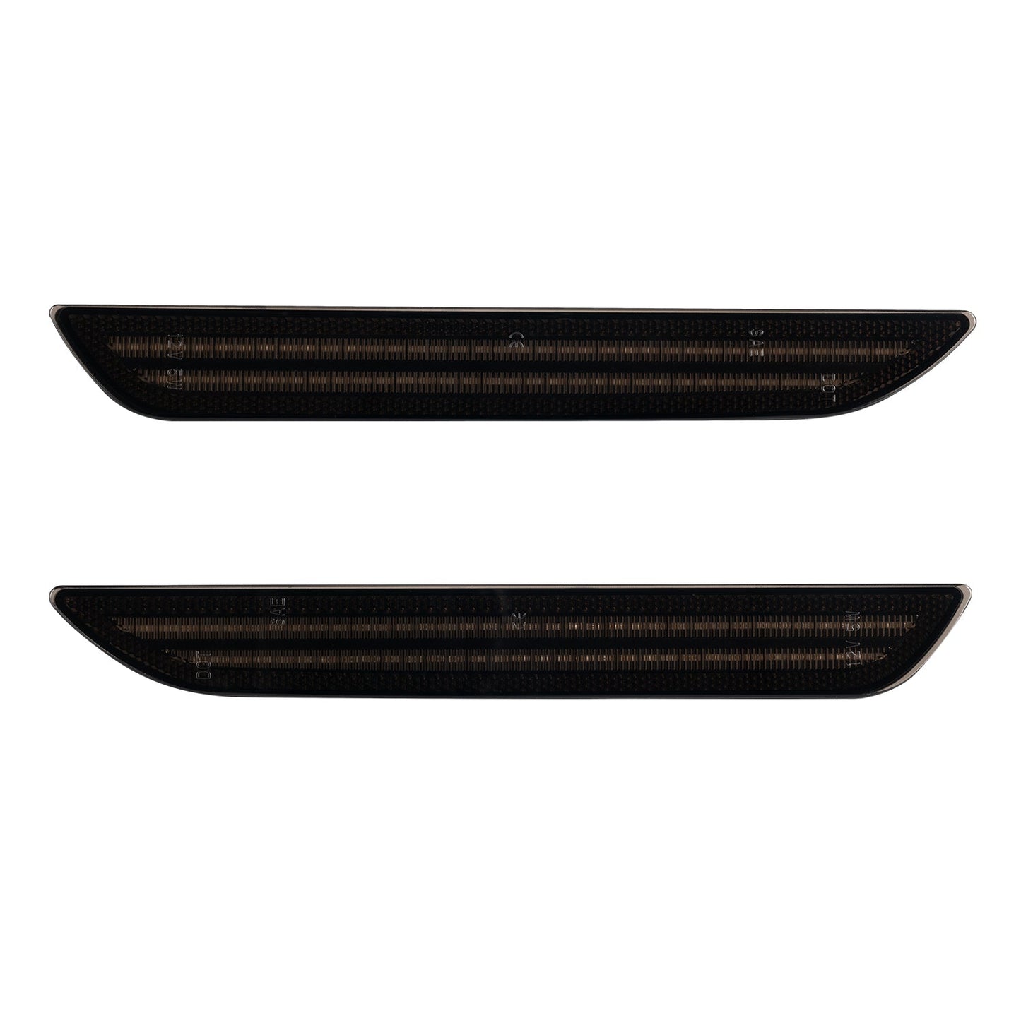 2015-2023 Mustang S550 Smoke Lens White Dynamic Animation LED Side Markers