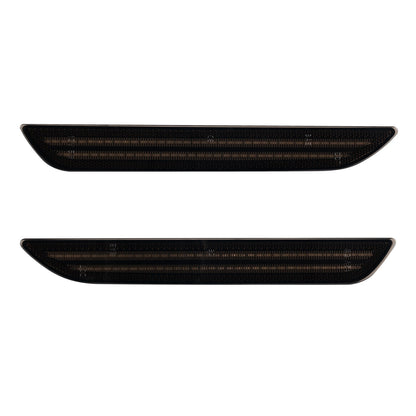 2015-2023 Mustang S550 Smoke Lens White Dynamic Animation LED Side Markers