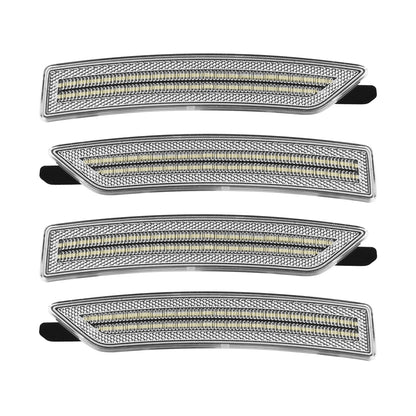 2024-2026 Ford Mustang S650 Clear Lens White Dynamic Animation LED Side Markers