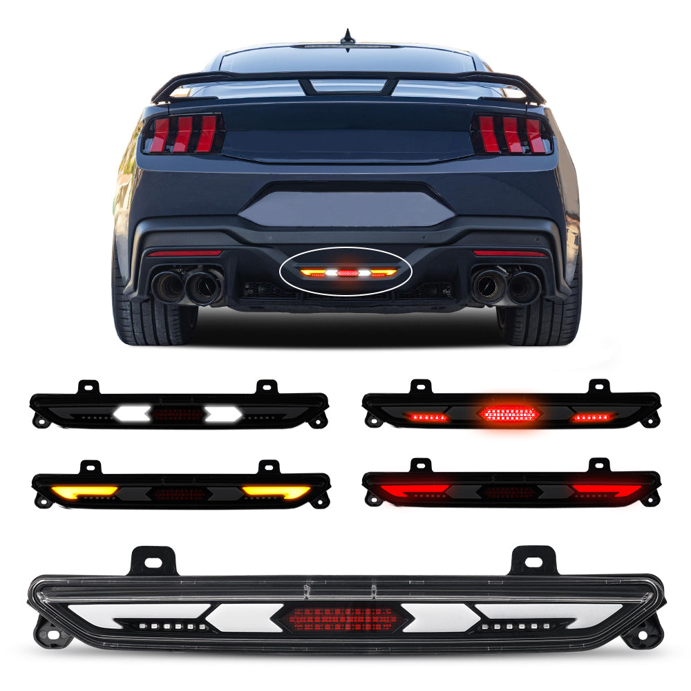 2024-2026 Mustang S650 Rear Diffuser Reverse Light LED Clear Lens
