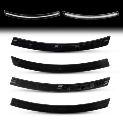 2014-2019 Corvette C7 Smoke Lens White Dynamic Animation LED Side Markers Set