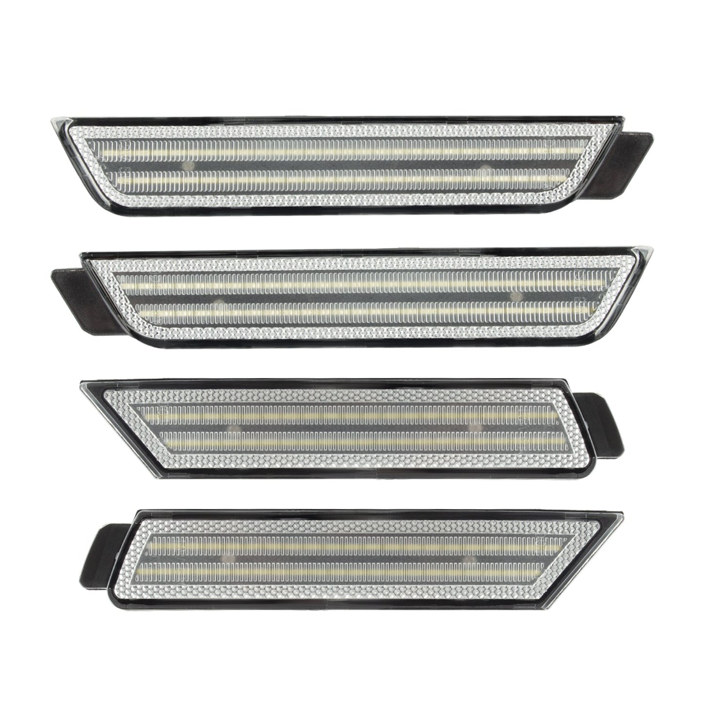 2010-2015 Camaro Clear Lens White Dynamic Animation LED Side Markers Set