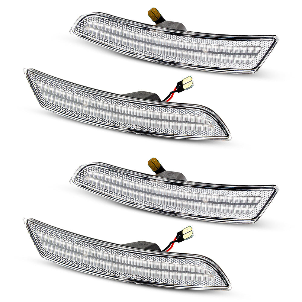 2016-2025 Chevrolet Camaro Clear White LED Side Markers Set