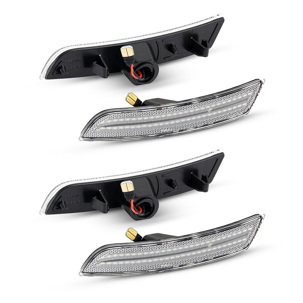 2016-2025 Chevrolet Camaro Clear White LED Side Markers Set