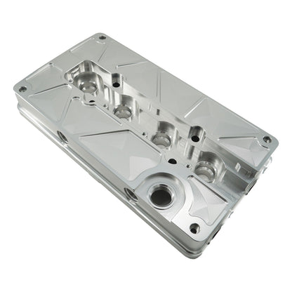 Billet B Series Vented Valve Cover Baffle B16 B18 AN10 For Honda Acura DOHC Vtec