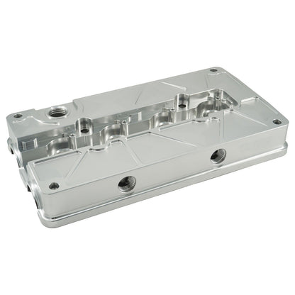 Billet B Series Vented Valve Cover Baffle B16 B18 AN10 For Honda Acura DOHC Vtec
