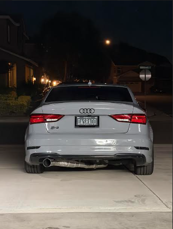 CCdesign 8V Audi S3 Single Exit Catback Exhaust (Driver Side)