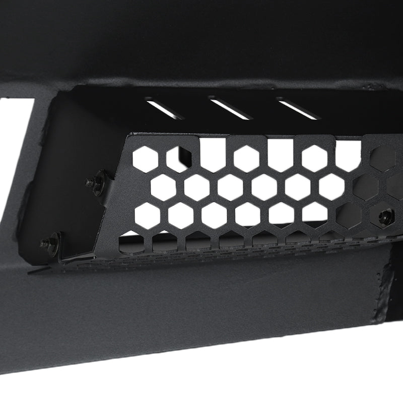 2016-2018 Chevrolet Silverado 1500 Black Heavy Duty Steel Front Bumper w/ LED Light Ports