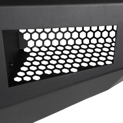 2016-2021 Toyota Tacoma Black Heavy Duty Steel Front Bumper w/ LED Light Ports