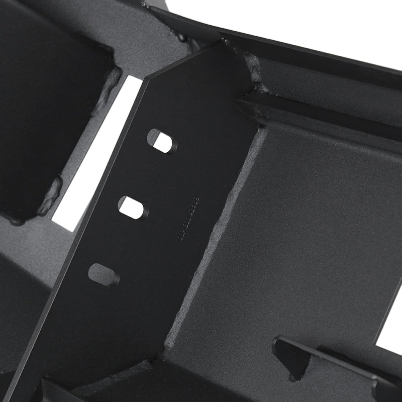 2016-2021 Toyota Tacoma Black Heavy Duty Steel Front Bumper w/ LED Light Ports