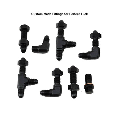 Interior Brake Line Tuck Kit Prop Valve for Honda Civic EK 96-00 Tucked Lines