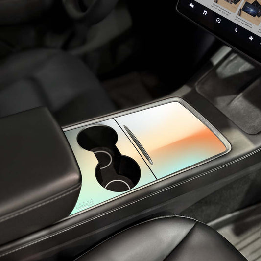 Beachy Gradient | Tesla Center Console Wrap Kit | Model Y '21-25