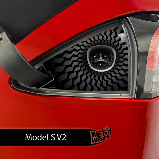 Black Hole Tesla Charge Port Wrap | Model S