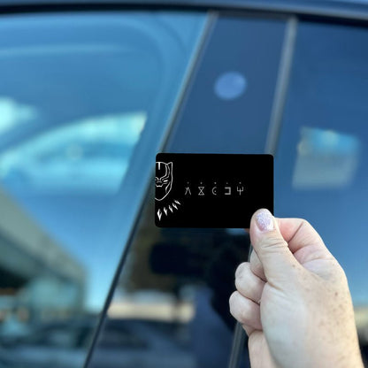 Black Panther Outline | NFC Key Card Wrap