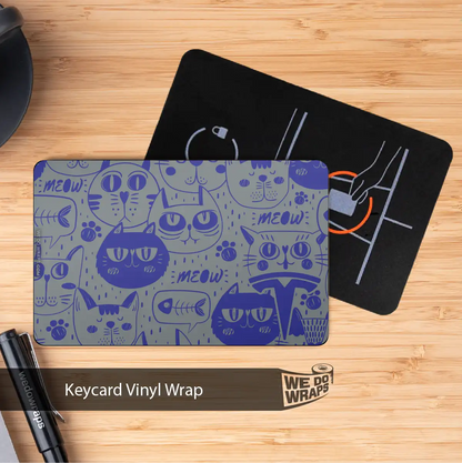 Blue Cats | NFC Key Card Wrap