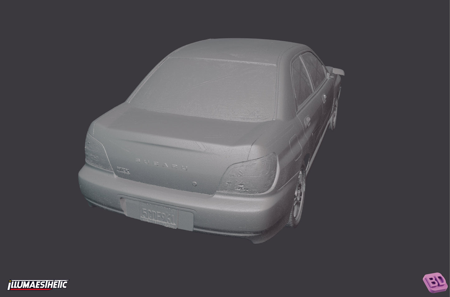 Subaru Impreza WRX STI Bugeye (GD) 3D Scan (2001-2003)