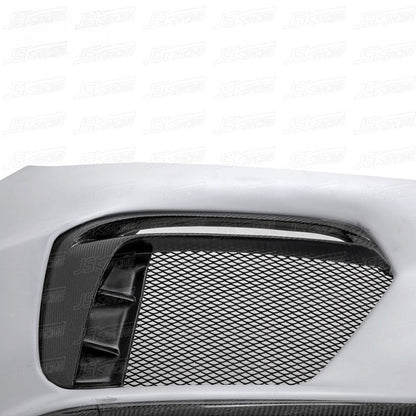 GT4 Style Half Carbon Fiber Front Bumper for Porsche Cayman 981 13-15
