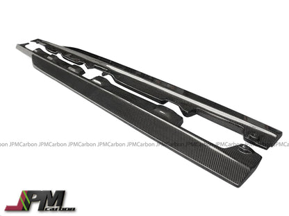 [JPMCarbon] RT Style Carbon Fiber Side Skirt Add-on Lips Fits For 2015-2021 Mercedes-Benz C190 GT GTS Only
