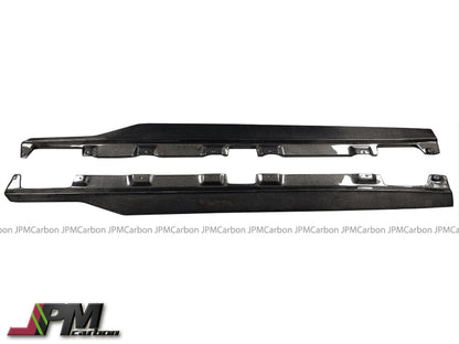 [JPMCarbon] RT Style Carbon Fiber Side Skirt Add-on Lips Fits For 2015-2021 Mercedes-Benz C190 GT GTS Only
