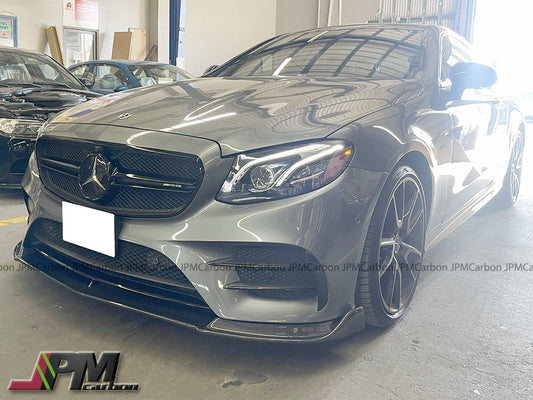 [JPMCarbon] DP Style Carbon Fiber Front Bumper Add-on Lip Fits For 2017-2019 Mercedes-Benz C238 Pre-Facelift E-Class Sedan with AMG Sport Package Only