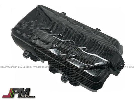 [JPMCarbon] Dry Carbon Engine Cover Fits For 2020-2025 Chevrolet Corvette C8 Only