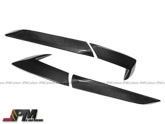 [JPMCarbon] Dry Carbon Side Door Garnish Vent Trim Covers Fits For 2020-2025 Chevrolet Corvette C8 Only