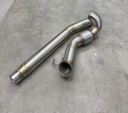 CCdesign Full 4" Downpipe MK7/7.5 VW Golf R & 8V/8S Audi A3/S3 AWD
