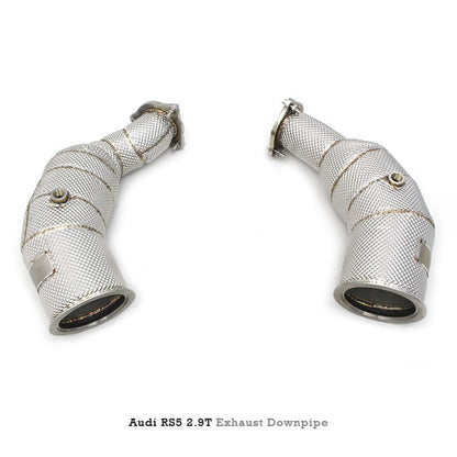 Catted High Flow 304 Stainless Exhaust Downpipe for Audi RS5 2.9T