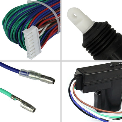 Universal Remote Keyless Power Door Lock/Unlock Entry Kit w/ 2-Function Remote Controls