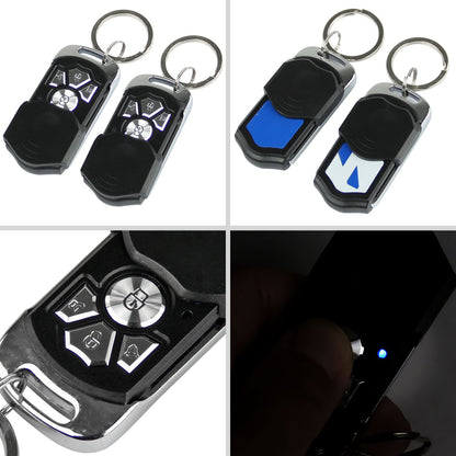 Universal Remote Keyless Power Door Lock/Unlock Entry Kit w/ 2-Function Remote Controls